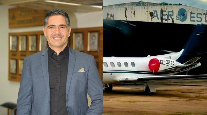 Avión que se precipitó a tierra en Cochabamba pertenece al ministro Oscar Justiniano